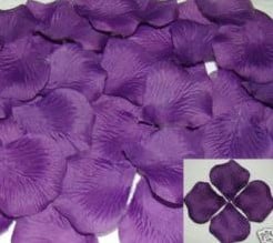 [A-007270] Blad Zijden blaadjes rozenblaadjes Purple per pakje