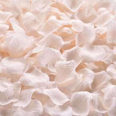 [A-023612] Blad Zijden blaadjes rozenblaadjes Champagne ca. 100 stuks