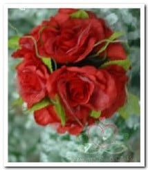 [A-005488] Bloemenbal Pomander RoseBall 11 Rood