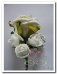 [A-006989] Corsage Roos PuurWit CPR105 Maatwerk