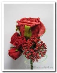 [A-006998] Corsage Roos Rood CPR114 Maatwerk