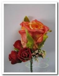 [A-007182] Corsage Roos Oranje comb CPR122 Maatwerk