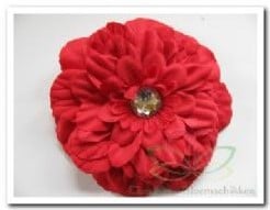 [A-007357] Gerbera met clip Rood Zijden bloem bv voor corsage