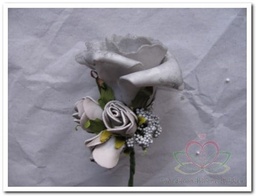 [A-008183] Corsage Roos GrijsGrijs CEM9 Maatwerk