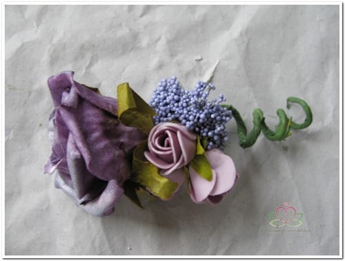 [A-008371] Corsage Roos Paars Antique CPR125 Maatwerk