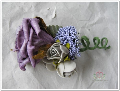 [A-008372] Corsage Roos Paars Antique CPR126 Maatwerk