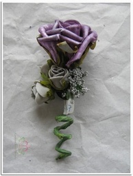 [A-008373] Corsage Roos Paars Antique CPR127 Maatwerk