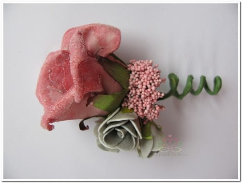 [A-008695] Corsage Roos OudRose CEM12 Maatwerk