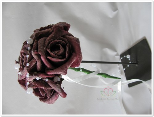 [A-008709] Bruidsmeisjesboeketje Emilia Burgundy BMB12 