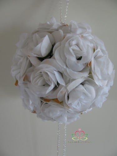 [A-008812] Bloemenbal Pomander RoseBall 21 Wit