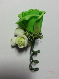 [A-009854] Corsage Roos FrisGroen Neon CEM 31 Maatwerk