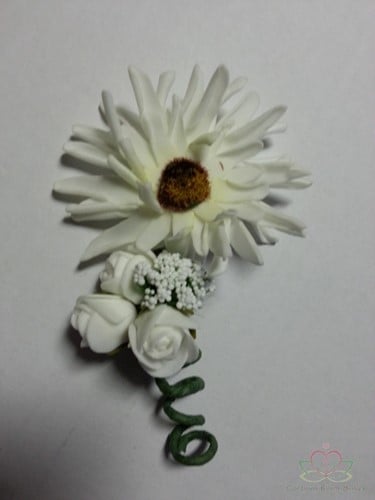 [A-009858] Corsage Aster Creme Wit CAS 40 Corsage Aster
