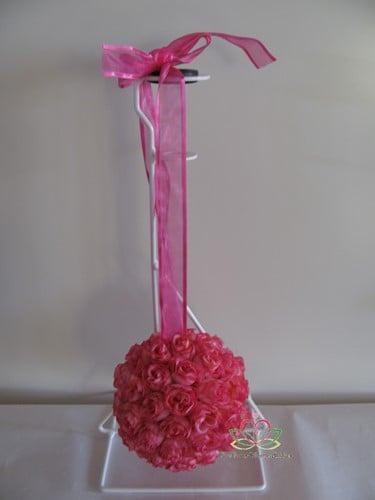 [A-010314] Bloemenbal Pomander RoseBall 34 Hot Pink