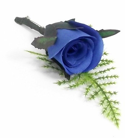 [A-012060] Corsage Romance Bridal Royal Blue Blauw 