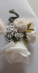 [A-012264] Corsage Roos Wit CPR182 Puur Wit Maatwerk