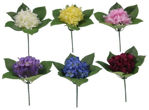 [A-012294] Hortensia Zijdenbloem Bundel Paars pick per stuk
