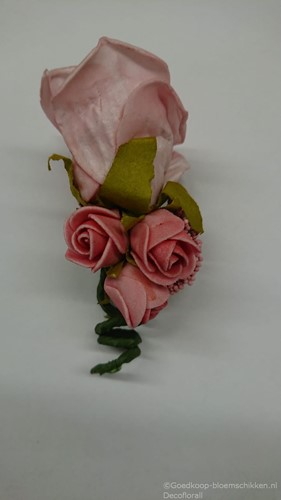 [A-015918] Corsage Roos CPR 918 SoftRoze PinkRoze Maatwerk