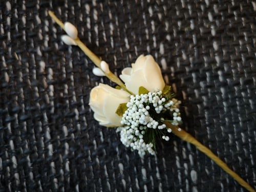[A-022515] Corsage foamtakje Creme Wit zand CWZ515 Maatwerk corsage