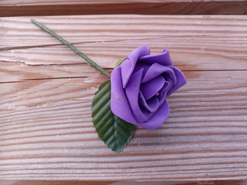 [A-024288] Corsage Simply KP Lila met blaadje Maatwerk