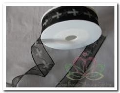 [A-004875] Lint Rouw met kruis 25 mm rol