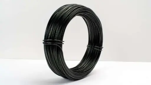 [A-002550] Aluminiumdraad gelakt 122 Zwart 2 mm 12 meter