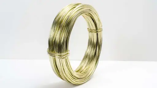 [A-002564] Aluminiumdraad gelakt 232902420000 Champagne 2 mm 12 meter