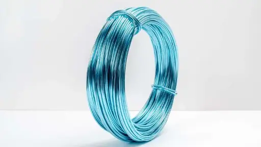[A-002565] Aluminiumdraad gelakt 352 Light Ice Blue 2 mm 10 meter
