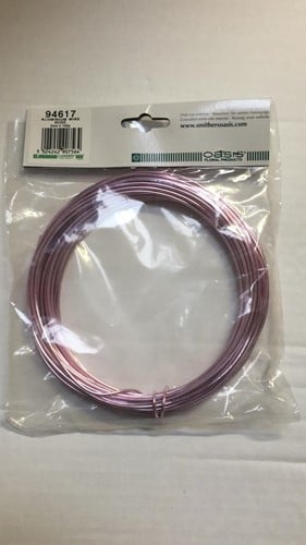 [A-007467] Oasis Aluminiumdraad Wire 94617 Rose 2 mm 100 gram