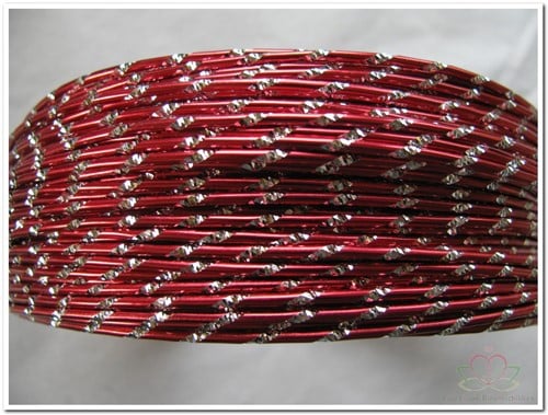 [A-008002] Oasis Aluminiumdraad Diamond Sensation 40-10105 Rood