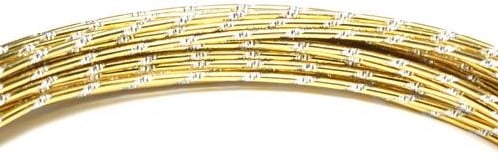 [A-013704] Aluminiumdraad Diamant Goud 10 meter kleinverpakking