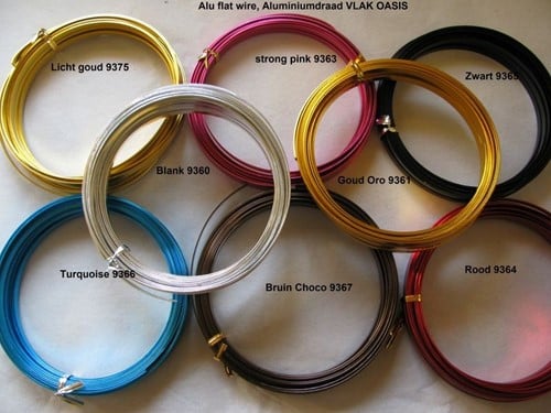 [A-018563] Oasis Aluminiumdraad Wire 94621 Goud 2 mm 100 gram