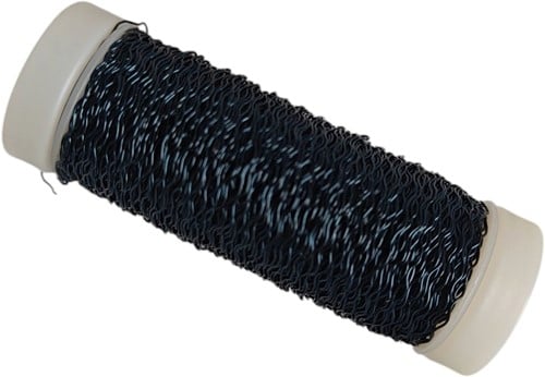 [A-027571] Bouilloneffectdraad Petrol bijna Zwart 25 gram