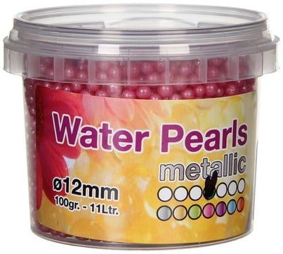 [A-008906] Waterparels Gelparels Metallic Pink 12 mm ca. 100 gram