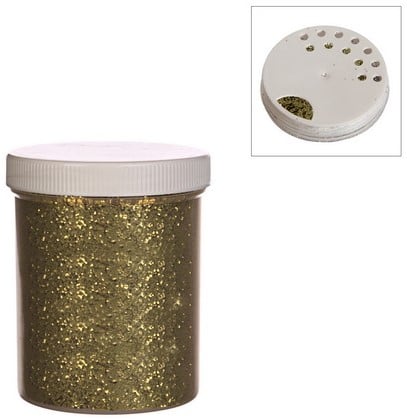 [A-008910] Bloemenglitters Quality Flowerglitter Goud pot 150 ml