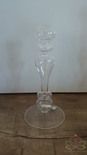 [A-010831] Glas Vaas Kandelaar 20 cm 