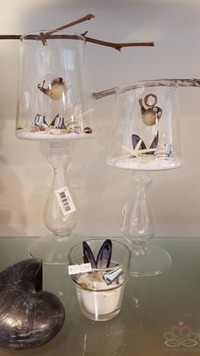 [A-012674] Glas Lampvaas Medium 25 cm