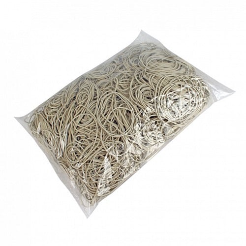 [A-015284] Elastiek Wit Boeket 60x1,5 mm 1 kilo