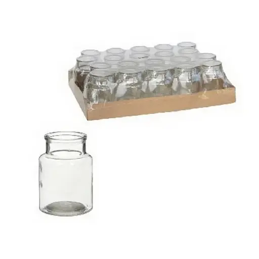 [A-015563] Glas Vaas Fles voor schelpen 10x7 cm 