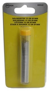 [A-016946] Soldeertin 15 g 1 mm dik