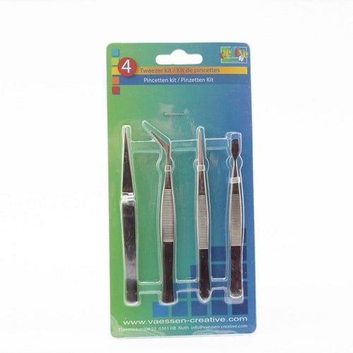 [A-017164] Pincet smal en breed set van 4