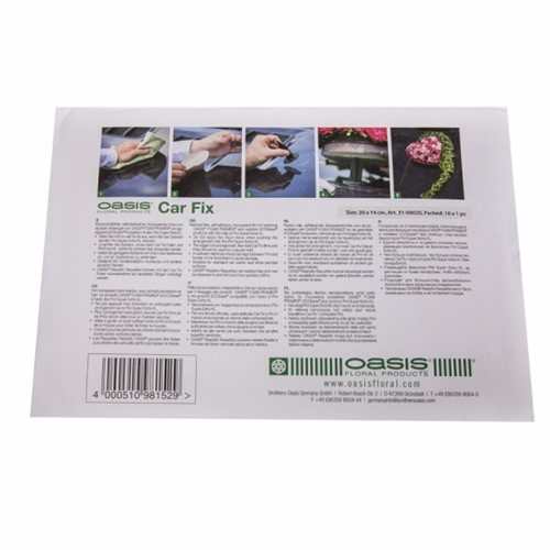 [A-019018] Car Fix Foil Clear 20x14 cm 10 stuks
