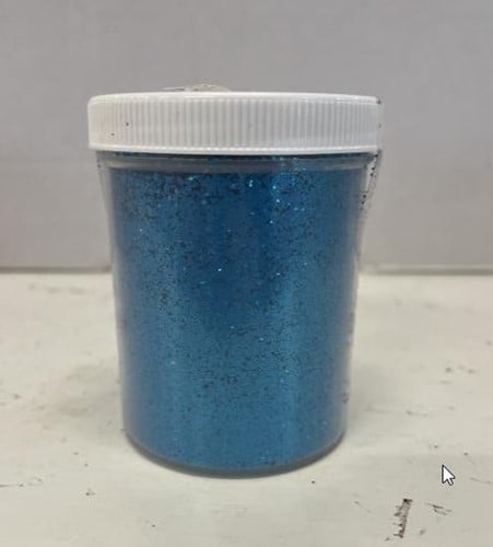 [A-022219] Bloemenglitters Quality Flowerglitter Blauw pot 150 ml