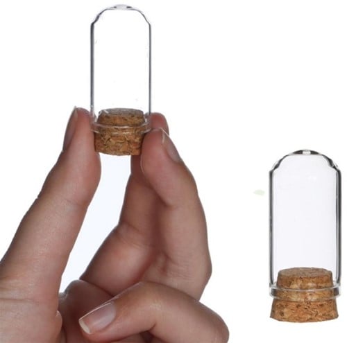 [A-022857] Mini dome Ø2 cm h.4 cm 12 stuks set stolpje met kurk