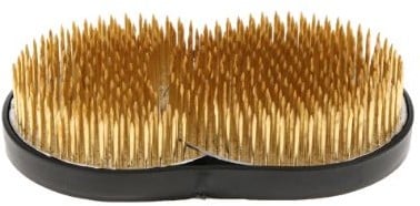 [A-024034] Bloemensteekbol Kenzan Fakirbed Ikebana Sun and Moon 108x67 mm 454/13 mm messing naalden