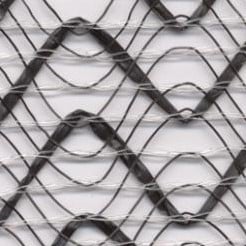 [A-005451] Deco-lux Wave Mesh Zwart
