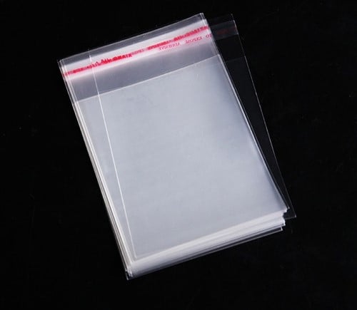 [A-014342] Cellofaan zakjes met flap 25 micron 15 x 20 cm pak 100 stuks