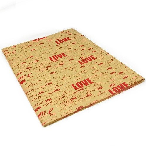 [A-015974] Bloemenpapier cadeaupapierinpakpapier Loving vellen 51 x 76 cm pak 48 stuks