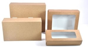 [A-016705] Naturelook vensterdoos 210x100x60 mm venster 5 stuks