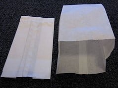 [A-016866] Papieren zakjes kraft wit 10x16 cm 28 gram