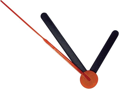 [A-011184] Wijzers zwart set uren minuten seconden